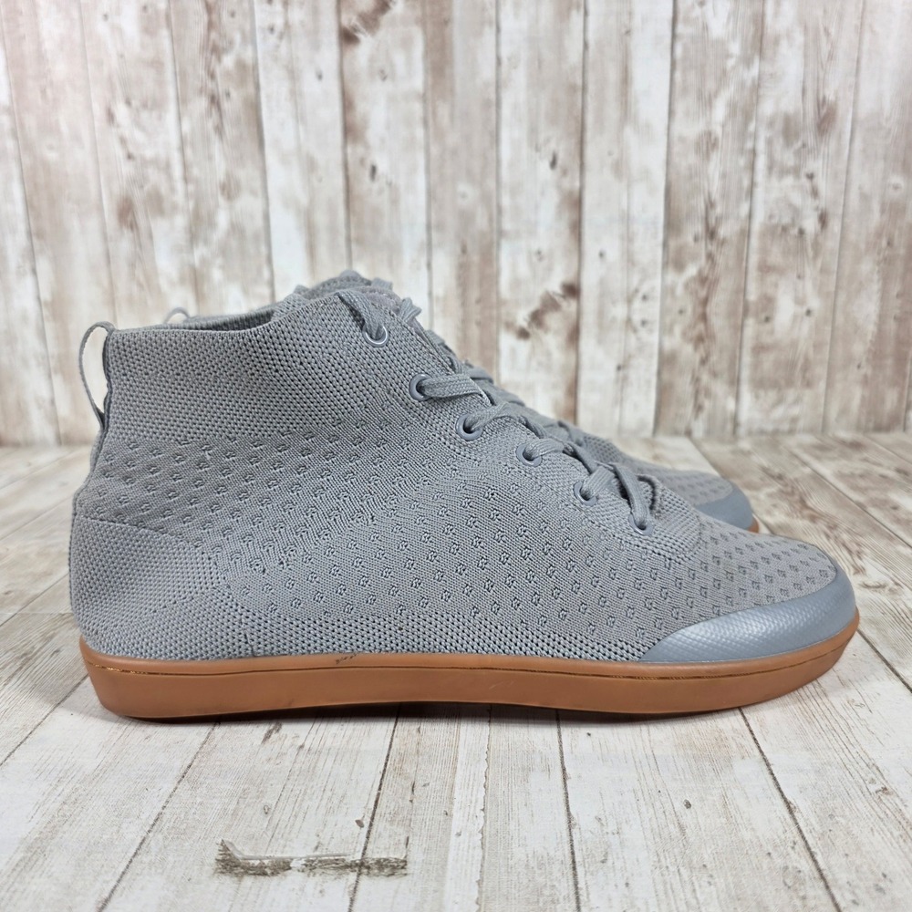 SUAVS The Zilker High Top Sneakers Charcoal Grey‎ Gum Sole Mens 9 Womens 11